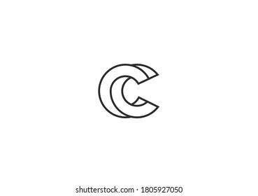 letter c for simple logo design