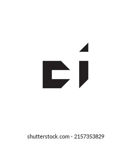 
Letra c e i símbolo de logotipo simple vector