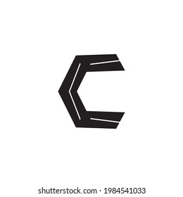 
letter c simple symbol logo vector
