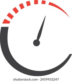 Letter C with Speed Icon Template