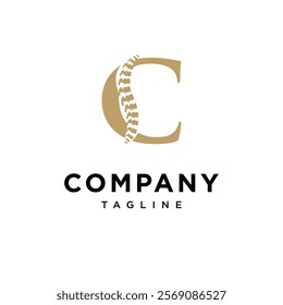 Letter C Spine Logo icon vector