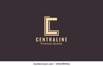 Buchstabe c viereckiges, einfaches Logo Symbol Vektorgrafik-Grafik