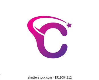 Letter C Star Logo Or Symbol Template Design