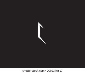 letter C star logo.editable and easy to custom