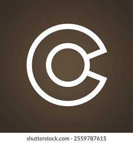 Letter C - Symbol from the flag of Colorado.