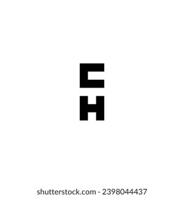 Letter c T H square geometric symbol simple logo vector