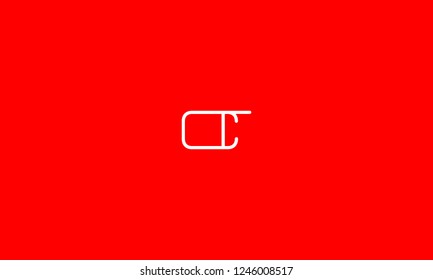 LETTER C AND T LOGO FOR LOGO DESIGN OR ILLUSTRATION USE