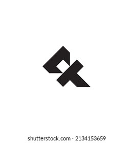 letter C and T. letter Q. square. simple symbol logo vector
