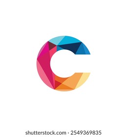 Letter C, Tech Business Logo design vector