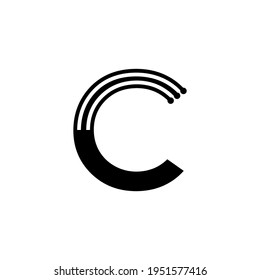 Letter C tech logo design
