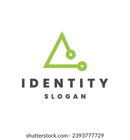 letter c tech logo design vector graphic idea creative