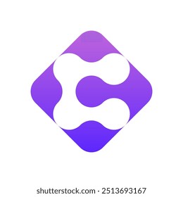 Letter C technology creative modern logo