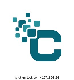 Letter C technology Logo Template