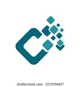 Letter C technology Logo Template