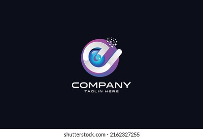 Letter C Teck logo design, Vector Illustration Modern Monogram icon.
