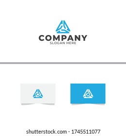 Letter C Tiangle Logo Design Vector Template