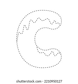 Letter C Tracing Worksheet For Kids