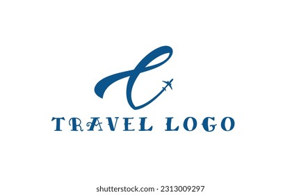 Letter C Travel Logo Template Design Vector, Emblem, Design Concept, Creative Symbol, Icon