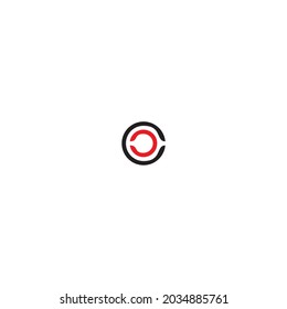 
letter c, two-way symbol simple logo vector