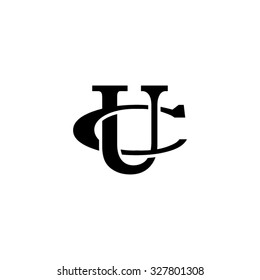 letter C and U monogram logo