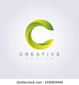 Letter C Vector Illustration Design Clipart Symbol Logo Template.