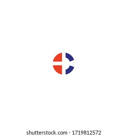 Letter C vector line logo design. Creative minimalism logotype icon symbol.