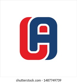 Letter C and A vector logo