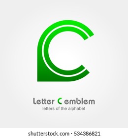 Letter C Vector logo, ABC concept type as logotype, Letters of the alphabet
