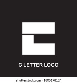 Diseño del logotipo vectorial de la letra C. Símbolo de icono del logotipo del minimalismo creativo.