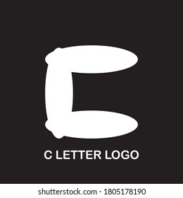 Letter C vector logo design. Creative minimalism logotype icon symbol.