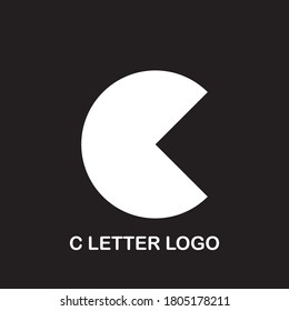Diseño del logotipo vectorial de la letra C. Símbolo de icono del logotipo del minimalismo creativo.
