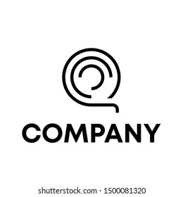 letter C vector logo sign template