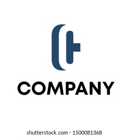 letter C vector logo sign template
