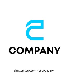 letter C vector logo sign template