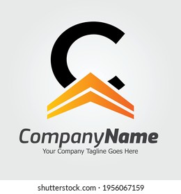 Letter C vector logo template, Colorful Letter C logo, Real Estate, Building and Construction Logo Design Template Vector Icon