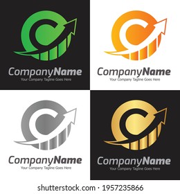 Letter C vector logo template, Colorful Letter C logo, Financial Company Logo, Financial Institute Advisors Logo Design Template Vector Icon