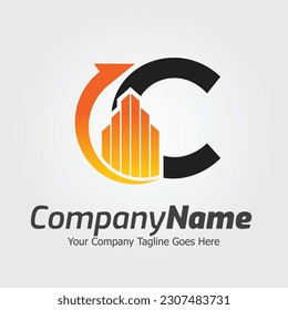 Letter C vector logo template, Colorful Letter C logo, Financial Company Logo, Financial Institute Advisors Logo Design Template Vector Icon