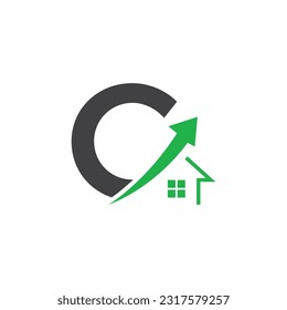 Letter C vector logo template, Colorful Letter C logo, Real Estate, Building and Construction Logo Design Template Vector Icon
