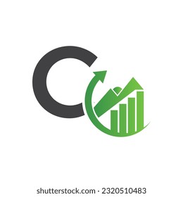 Letter C vector logo template, Colorful Letter C logo, Financial Company Logo, Financial Institute Advisors Logo Design Template Vector Icon