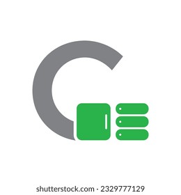 Plantilla de logotipo vectorial de letra C, logotipo de letra colorida C, elementos de plantilla de diseño de logotipo de letra creativa C, mejor diseño de letra C, diseño de logotipo alfabético 