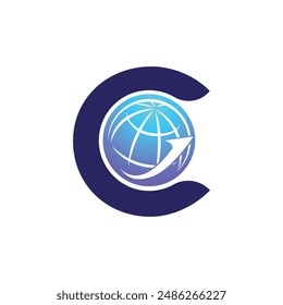 Letter C vector logo template, Colorful Letter C logo, Financial Company Logo, Financial Institute Advisors Logo Design Template Vector Icon

