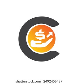 Letter C vector logo template, Colorful Letter C logo, Financial Company Logo, Financial Institute Advisors Logo Design Template Vector Icon