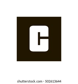 Letter C vector, logo. Useful as branding symbol, corporate identity, alphabet element, icon, clip art, and illustration.