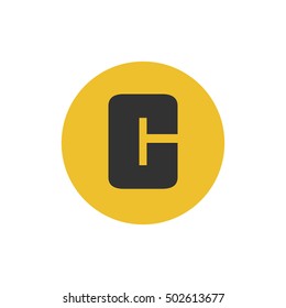 Letter C vector, logo. Useful as branding symbol, corporate identity, alphabet element, icon, clip art, and illustration.
