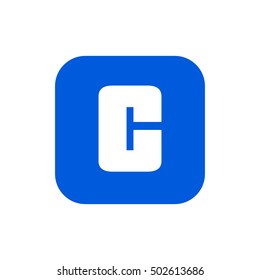 Letter C vector, logo. Useful as branding symbol, corporate identity, alphabet element, icon, clip art, and illustration.