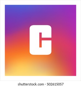 Letter C vector, logo. Useful as branding symbol, corporate identity, alphabet element, icon, clip art, and illustration.
