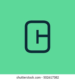 Letter C vector, logo. Useful as branding symbol, corporate identity, alphabet element, icon, clip art, and illustration.