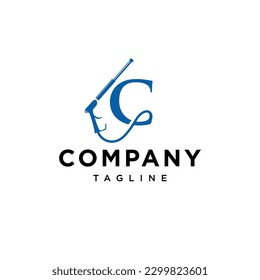 Letter C Water Jet Cleaning Vector logo icon template.eps
