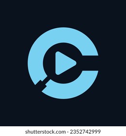 Letter C Wave Logo Design, Modern Logo Designs Vector Illustration Template Free Vector