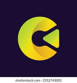 Letter C Wave Logo Design, Modern Logo Designs Vector Illustration Template Free Vector